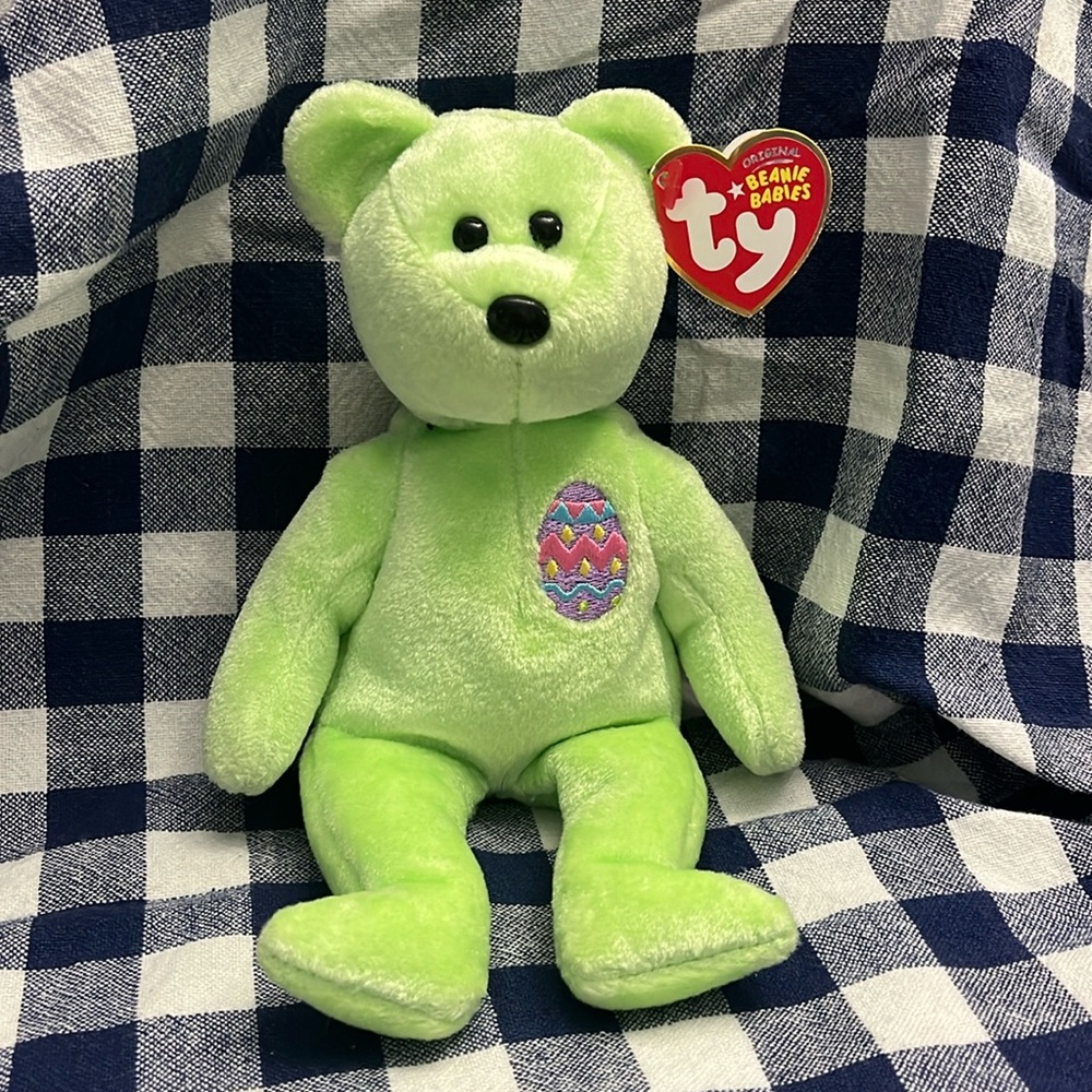 Ty Beanie Babies Eggs 2007 the Easter Bear Stuffed Animal